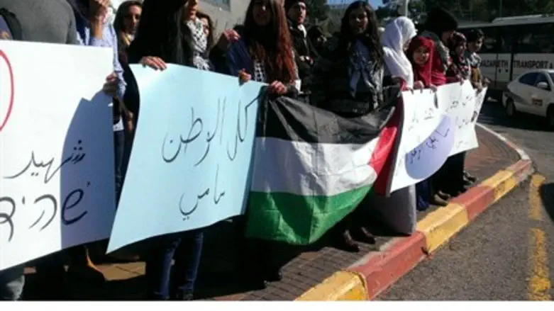 Protest on campus (illustration)