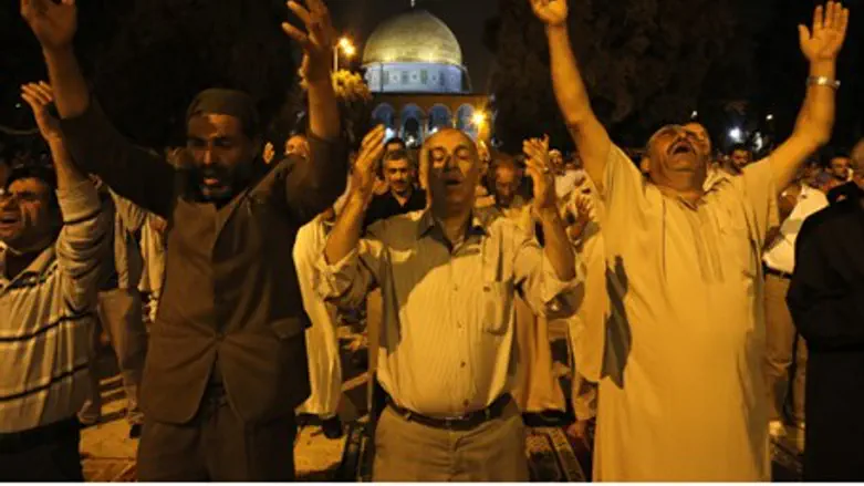 Молитва мусульман на Храмовой горе