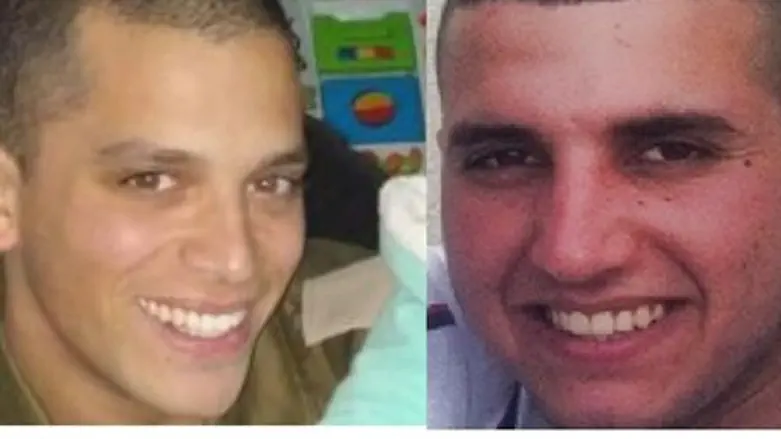 Major Yohai Kalangel (L) was killed along with Staff Sergeant Dor Nini