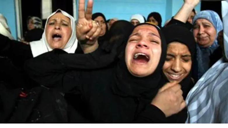 Funeral of female suicide bomber, Gaza, 2006