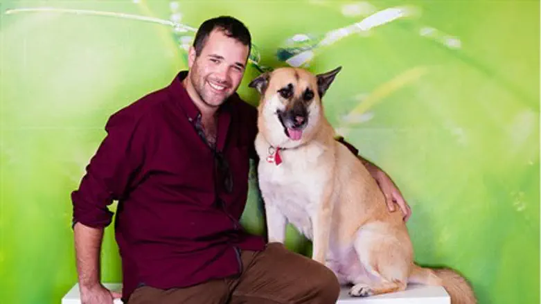 DOGIZ founder Danny Djanogly with Mufasa