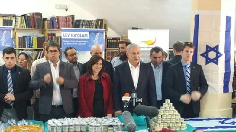 נתניהו בביקור ב'לב עולם'