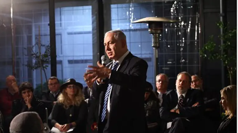 Prime Minister Binyamin Netanyahu speaks at Anglo community event