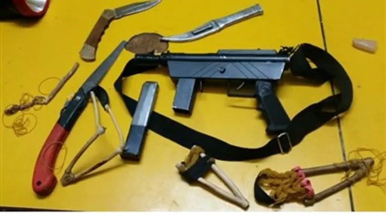 Weapons confiscated.