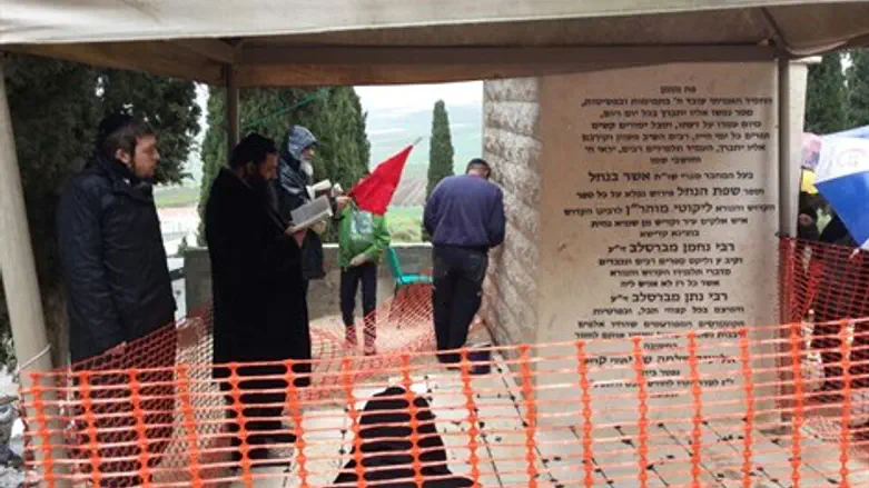 המצבה על קברו של המהר"ש