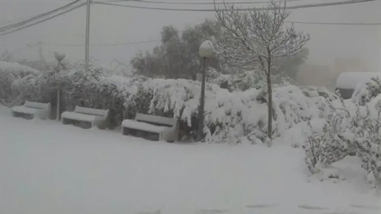 שלג בבית אל