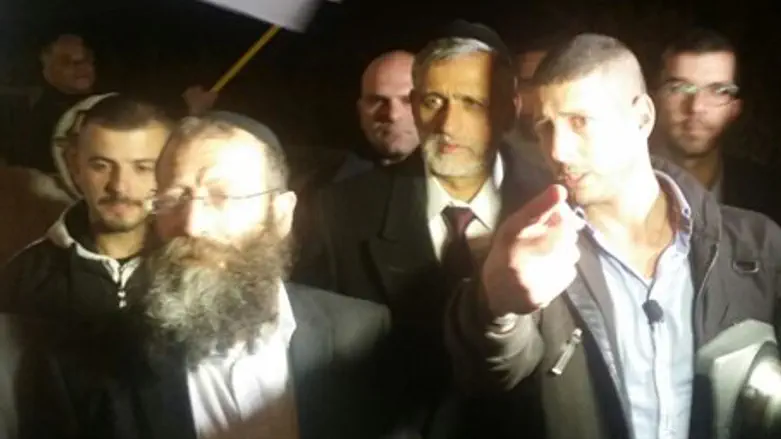 Eli Yishai and Baruch Marzel in Jerusalem