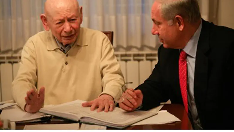 Биньямин Нетаньяху и Бен-Цион Нетаньяху (ז"ל)