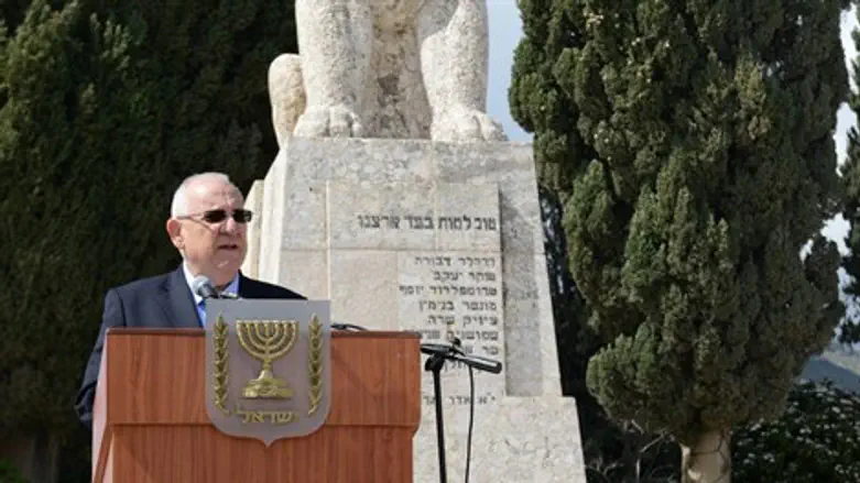 ריבלין בטקס. היום