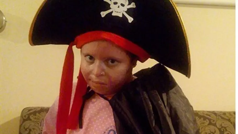 Ayala Shapira in a Purim costume