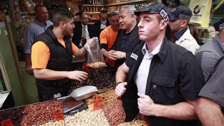 נתניהו בשוק