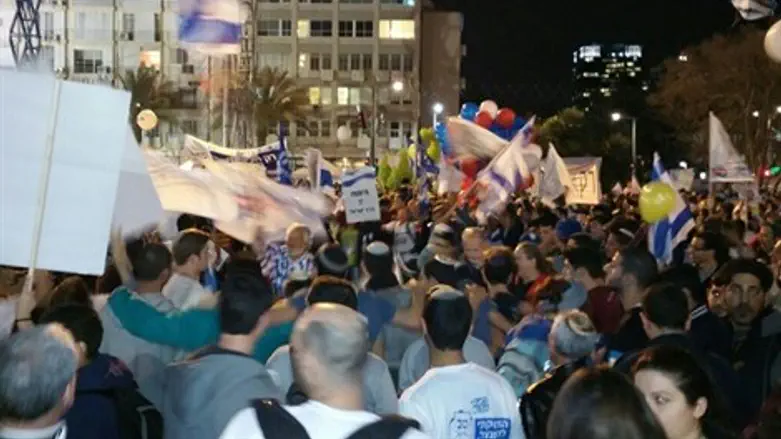 עצרת הימין בכיכר רבין