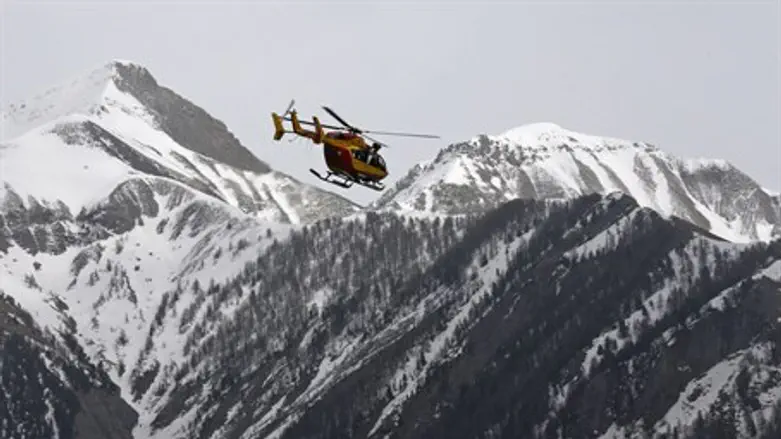 Район крушения самолета на юге Франции