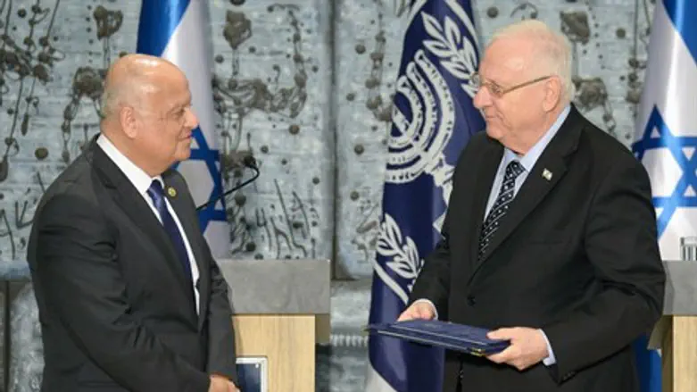 ראובן ריבלין וסלים ג'ובראן