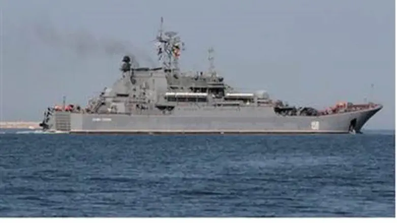 Российский военный корабль в Тартусе