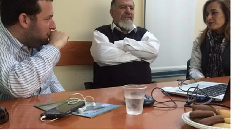 Nava Boker (R) visits Samaria