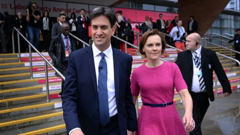Ed Miliband and Justine Thornton