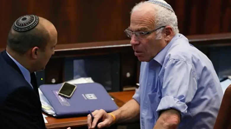 Naftali Bennett and Uri Ariel