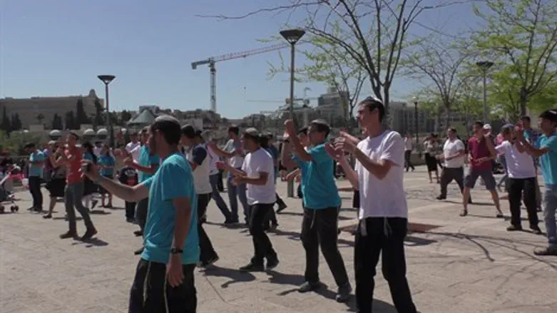 פלאש מוב בכיכר ממילא