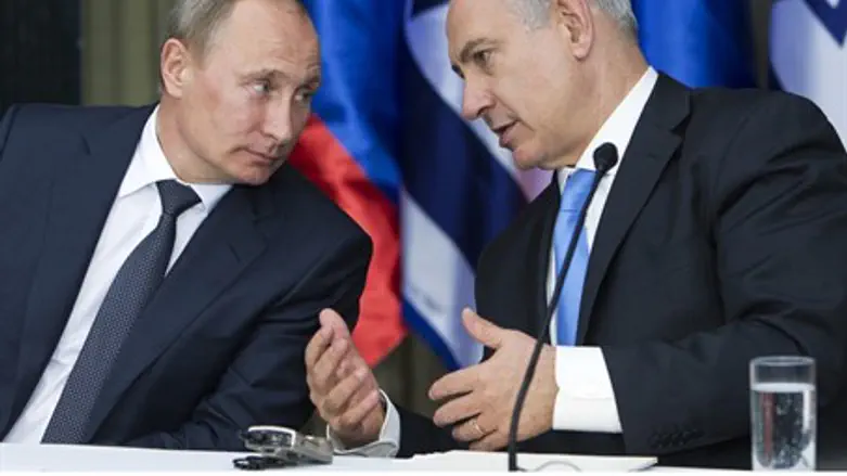 Биньямин Нетаньяху и Владимир Путин