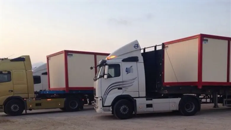 קראוון מועבר לרצועת עזה