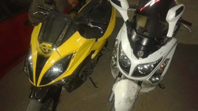 הקטנועים הגנובים שנמצאו