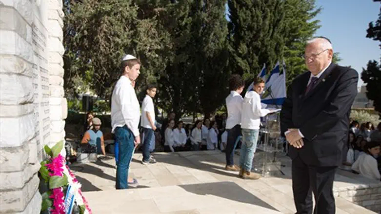 ריבלין בטקס. היום