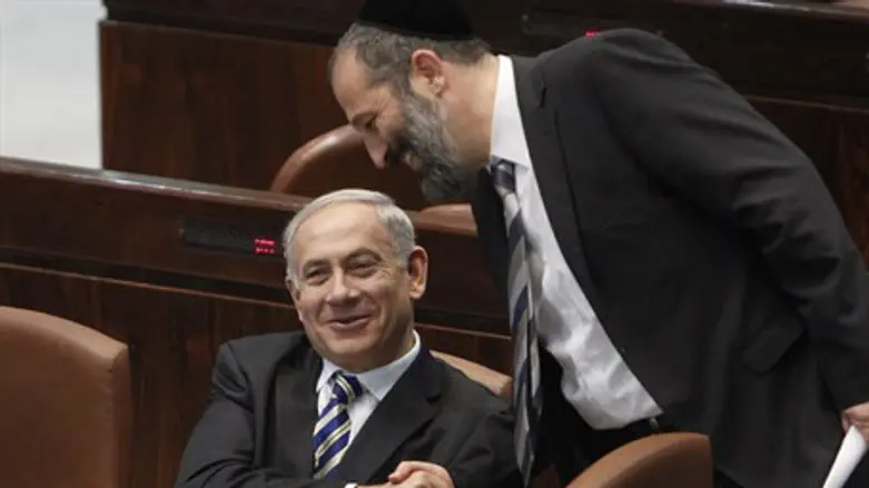 Биньямин Нетаньяху и Арье Дери