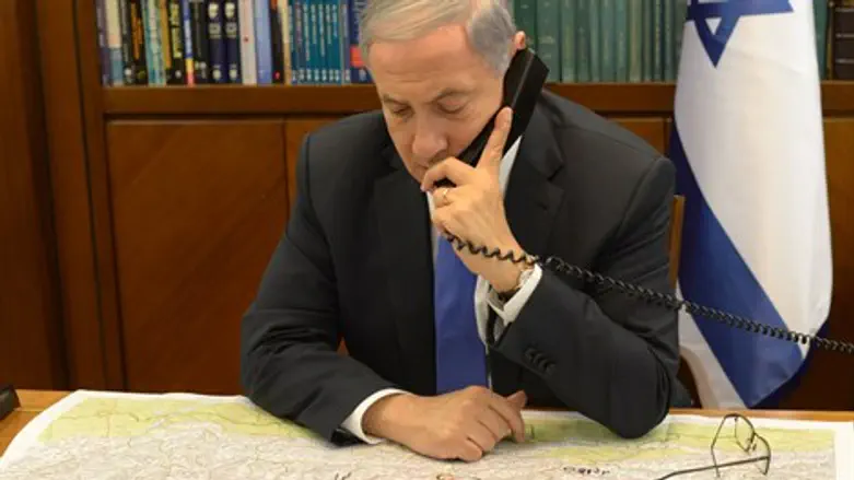 נתניהו משוחח עם אל''מ לרדו