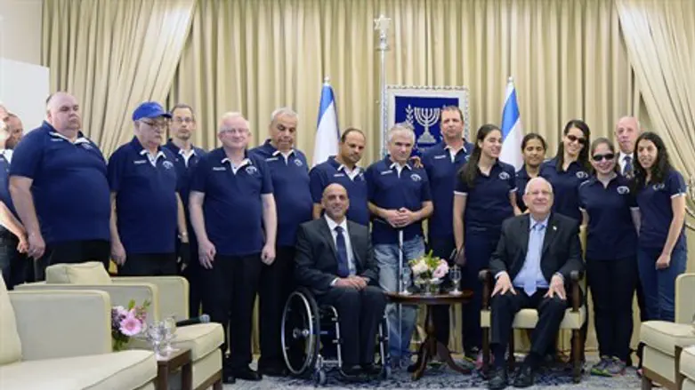 ריבלין עם חברי המשלחת