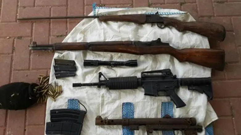 הנשק שנתפס בסמוע