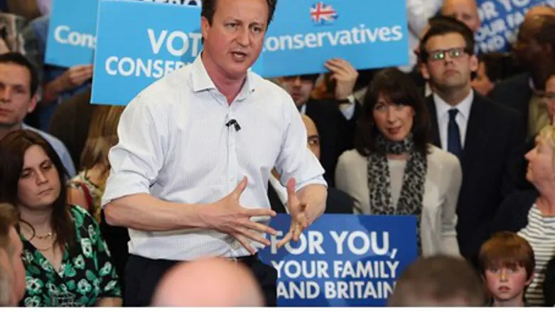 British Jews are hoping incumbent PM David Cameron wins reelection