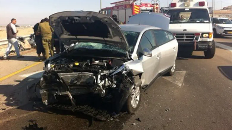 זירת התאונה הקשה