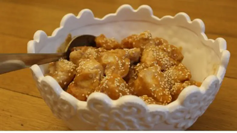 Oven baked sesame chicken