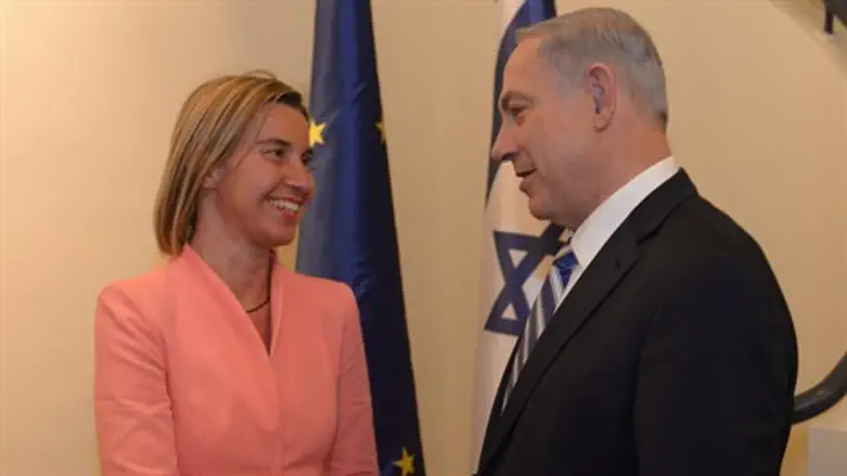 בנימין נתניהו ופדריקה מוגריני