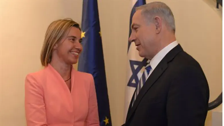 Биньямин Нетаньяху и Федерика Могерини
