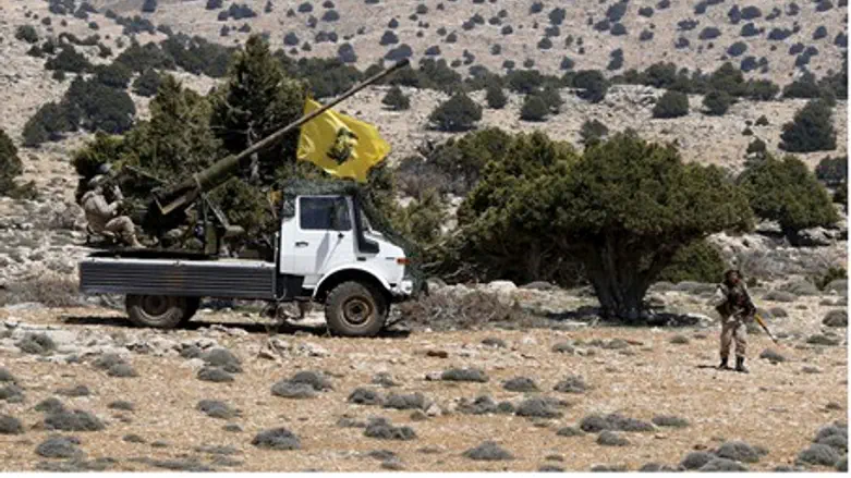 Hezbollah fighters in Syria's Qalamoun