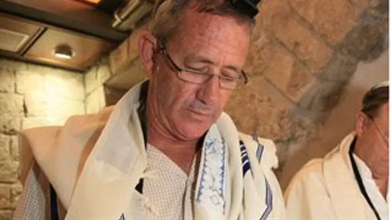 האלוף גנץ בכותל