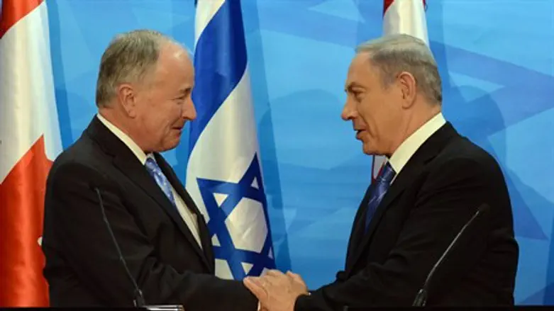 Binyamin Netanyahu meets Robert Nicholson