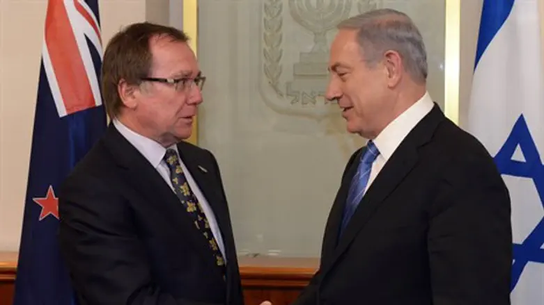 פגישת נתניהו ושר החוץ של ניו זילנד