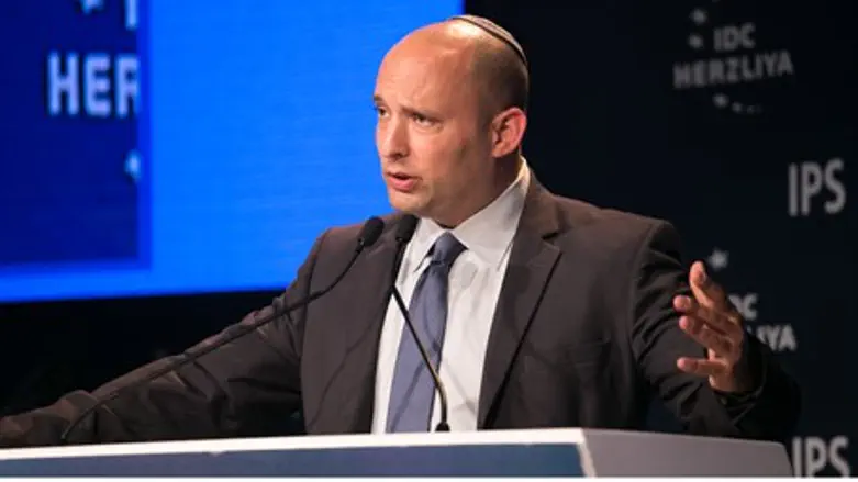 Education Minister Naftali Bennett at IDC Herzliya