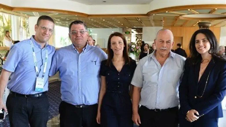 שקד, סלומיאנסקי וראשי הרשימות המתאחדות