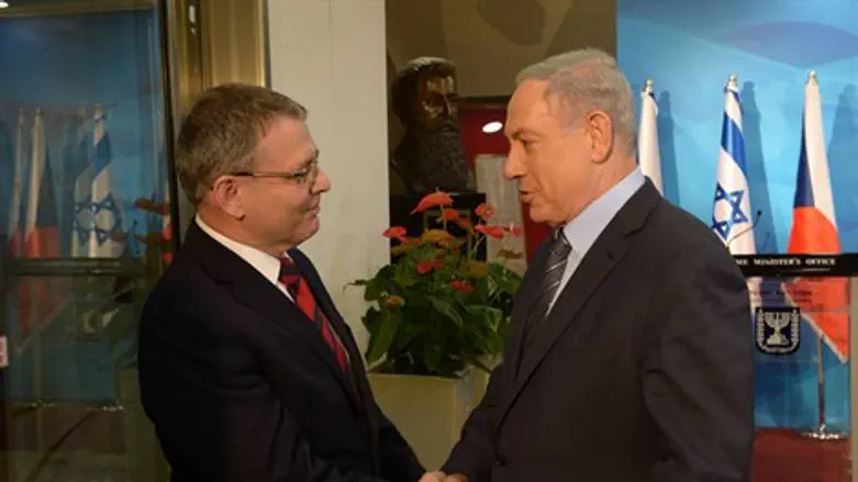 נתניהו והשר הצ'כי