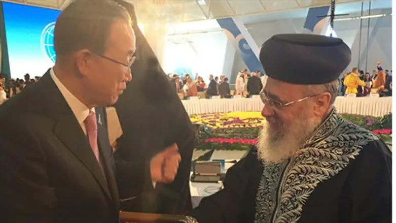 Rabbi Yitzhak Yosef, Ban Ki-Moon