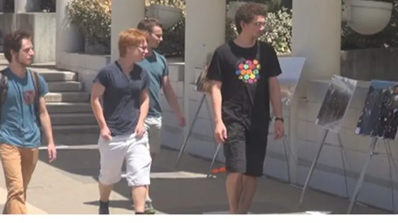 Студенты на выставке