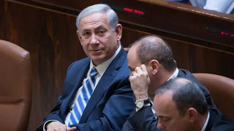 Биньямин Нетаньяху в Кнессете