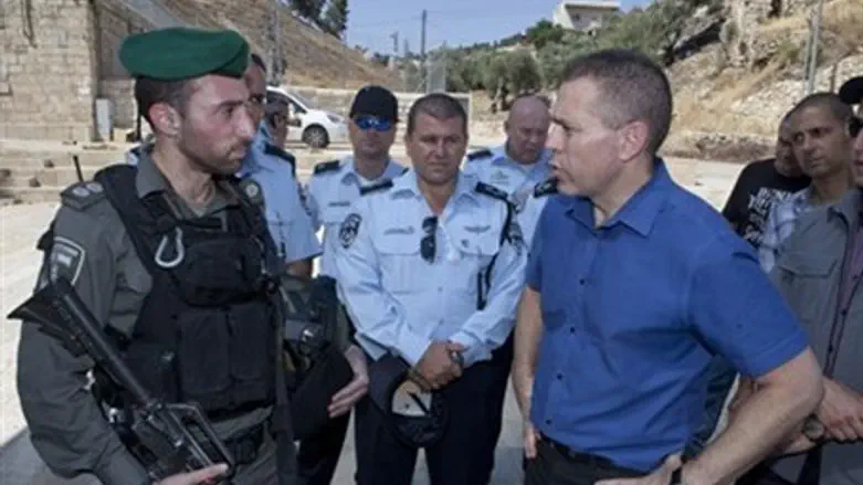 Erdan tours eastern Jerusalem