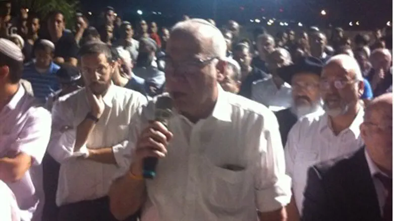 Ури Ариэль на похоронах Дани Гонена (הי"ד)