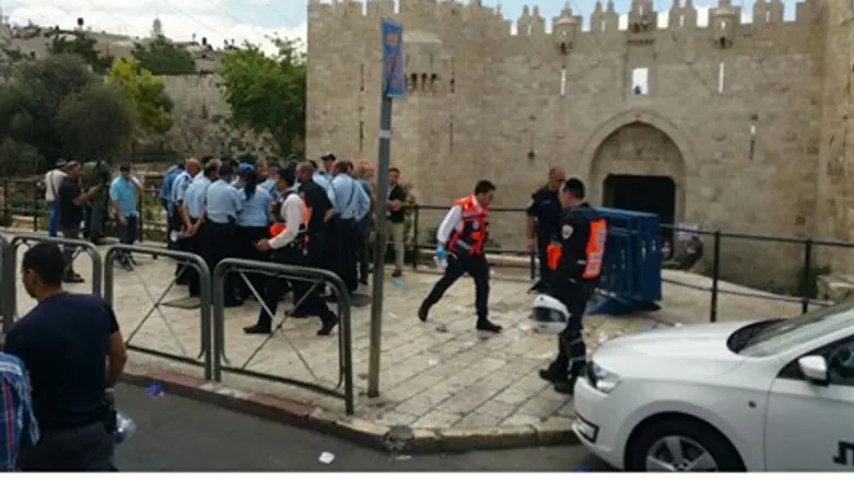 Stabbing attack scene