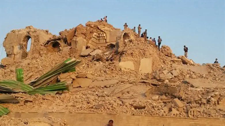 Jonah's Tomb in Mosul after ISIS destruction
